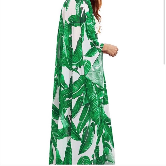 Palm Tree Duster Swim Cover Up - Picture 2 of 4